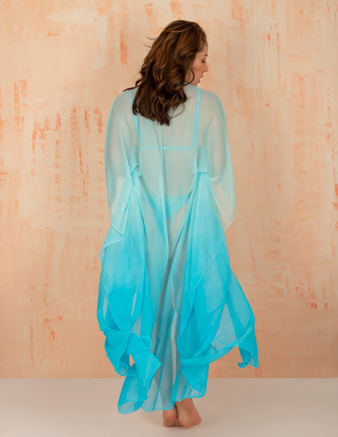 Kimono Fly Faded Mind Blue - Entreaguas Wearable Art