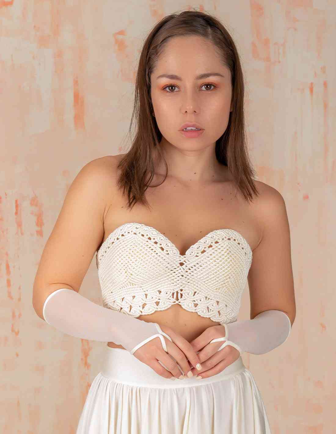 Mangas Queen 4 Marfil - Entreaguas Wearable Art