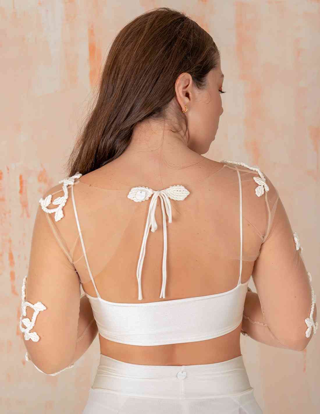 Mangas Rosetta Marfil - Entreaguas Wearable Art