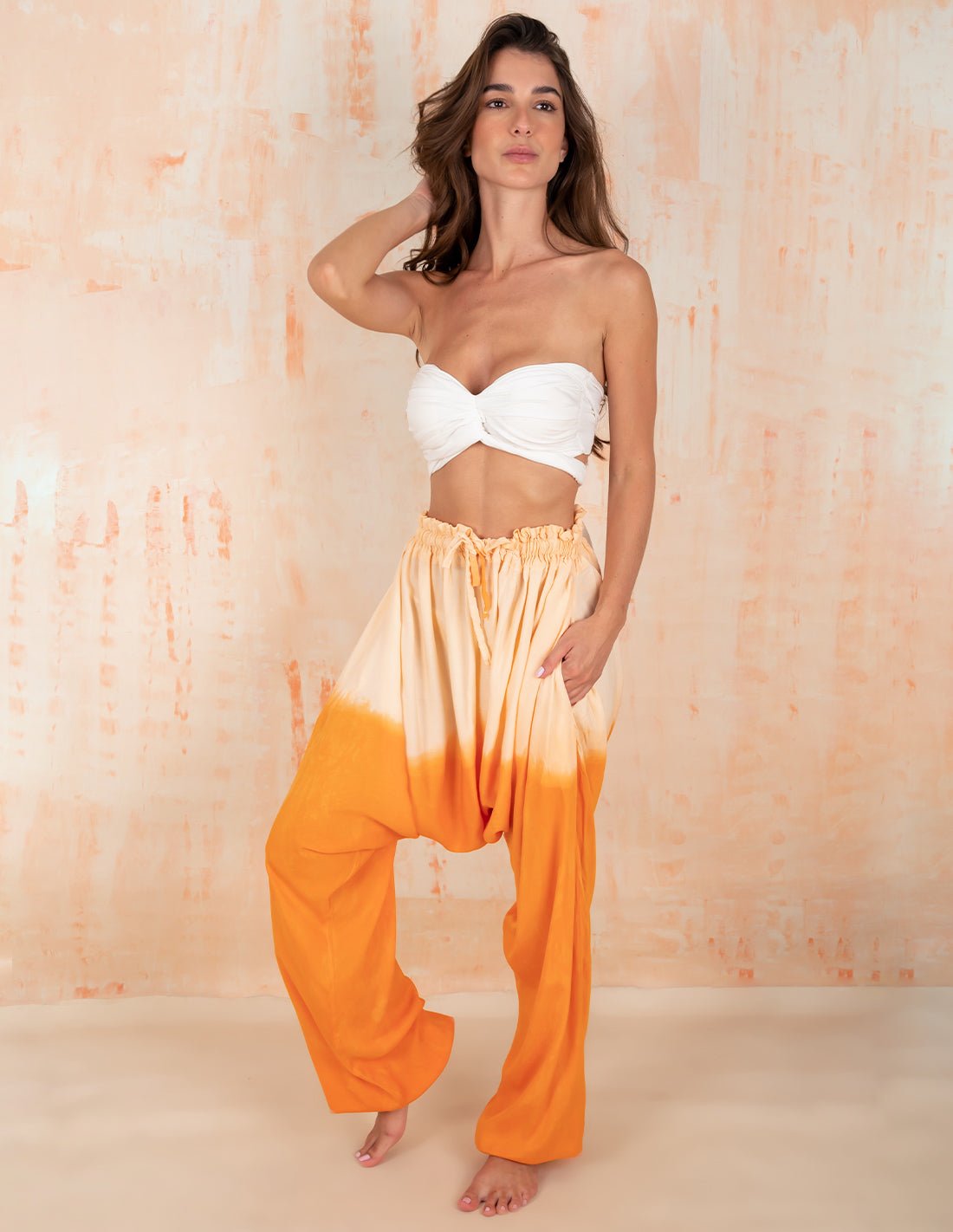 Pantalón Flemish Faded Tangerine - Entreaguas Wearable Art