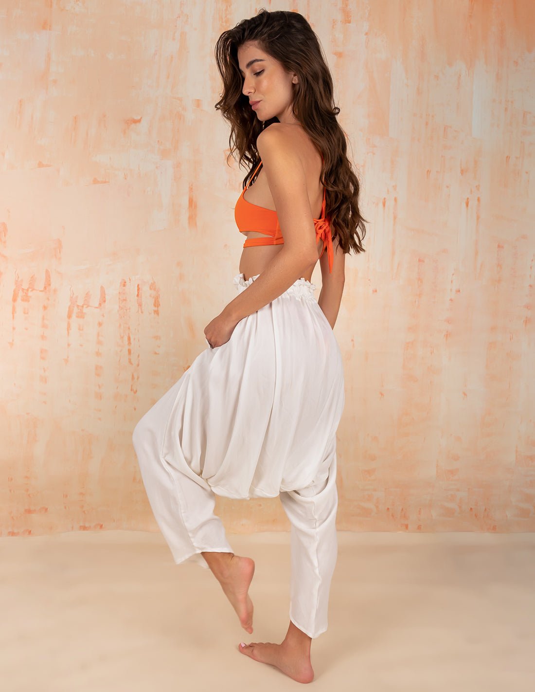 Pantalón Flemish Marfil - Entreaguas Wearable Art