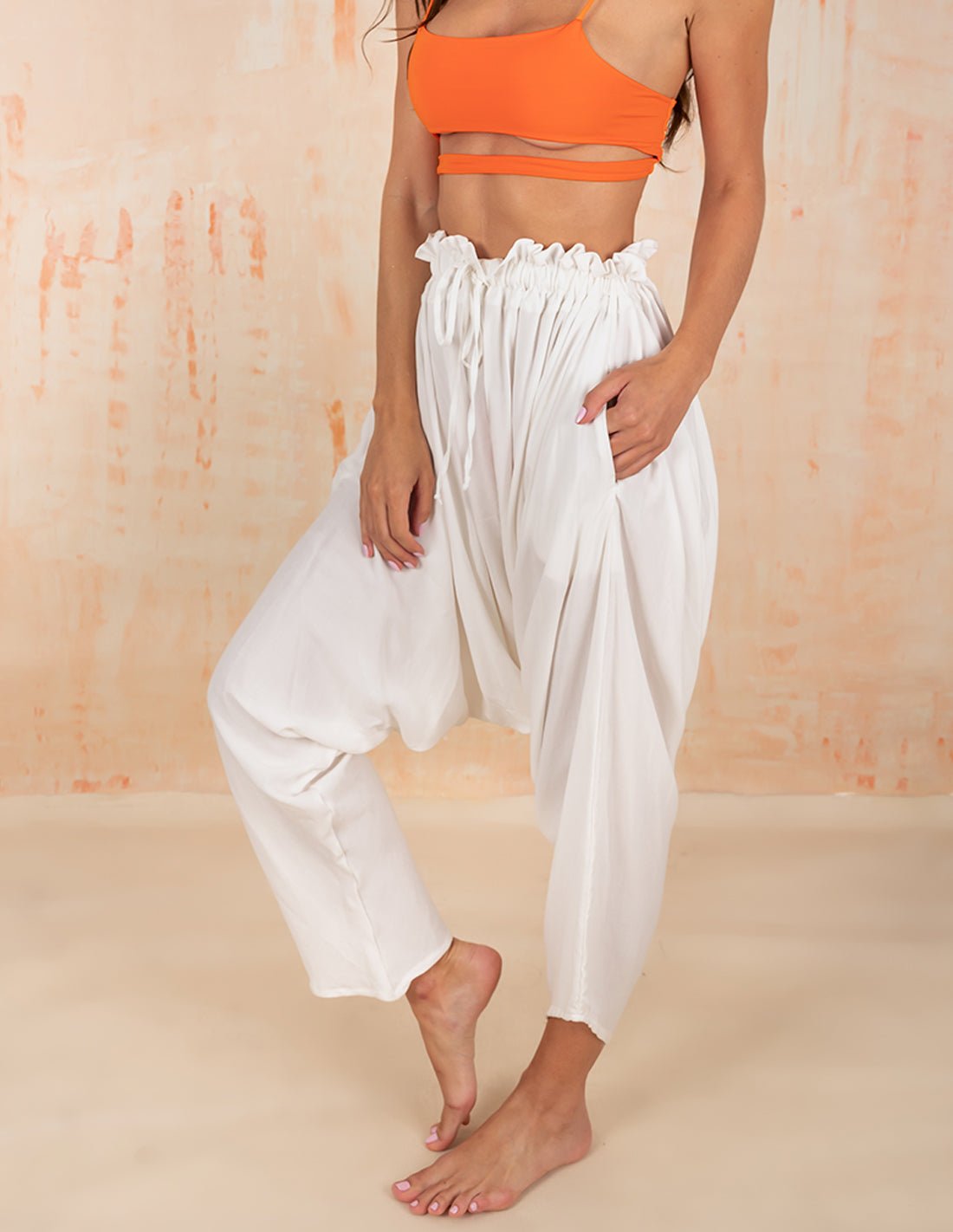 Pantalón Flemish Marfil - Entreaguas Wearable Art