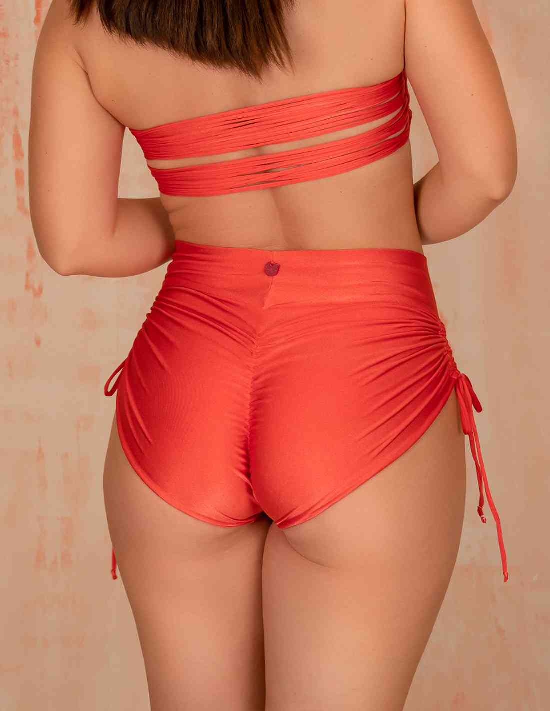 Panty Chameleon Salmon Flower - Entreaguas Wearable Art