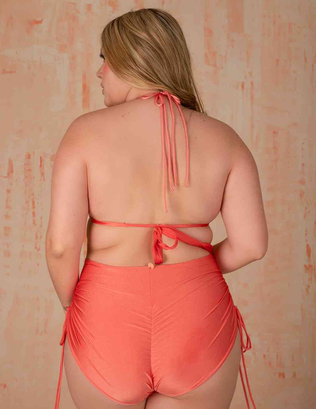 Panty Chameleon Salmon Flower - Entreaguas Wearable Art