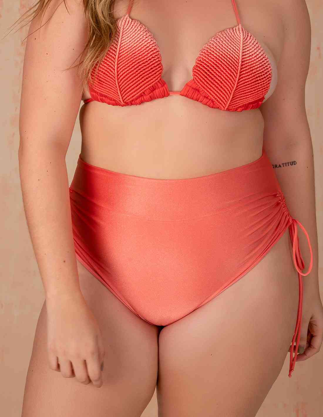 Panty Chameleon Salmon Flower - Entreaguas Wearable Art