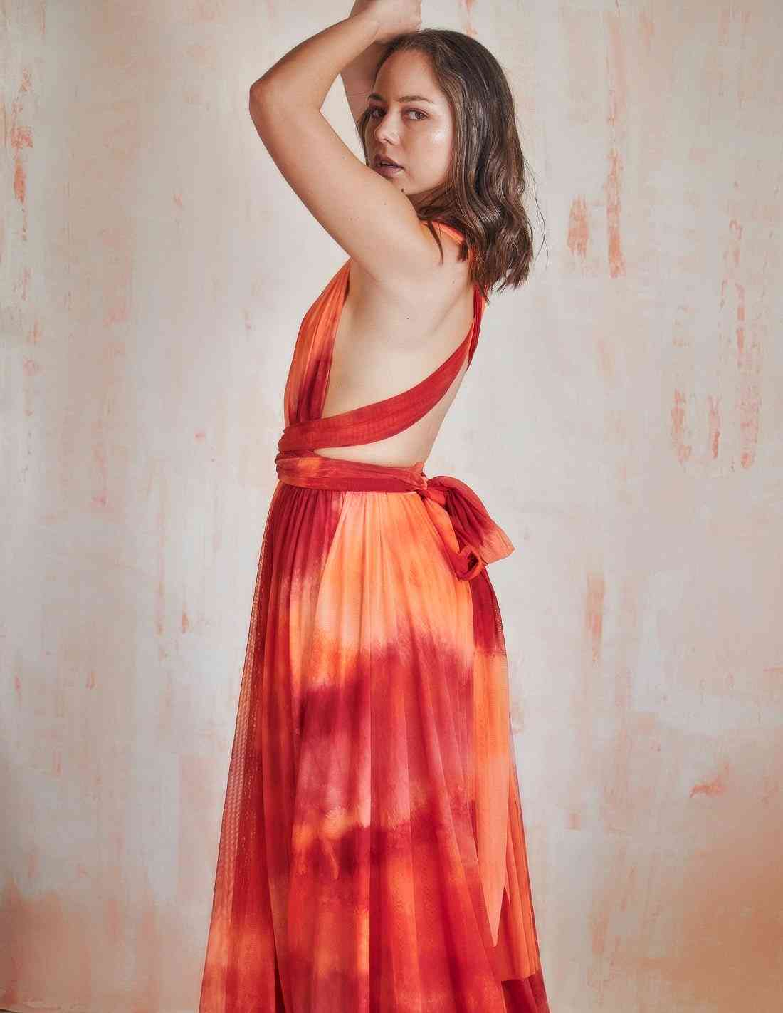 Vestido Hydra Fire Salmon