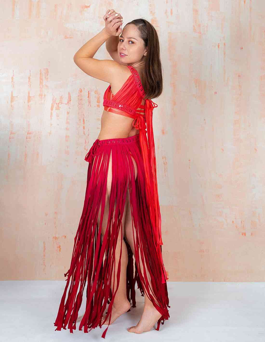 Vestido Jony Fucsia - Entreaguas Wearable Art