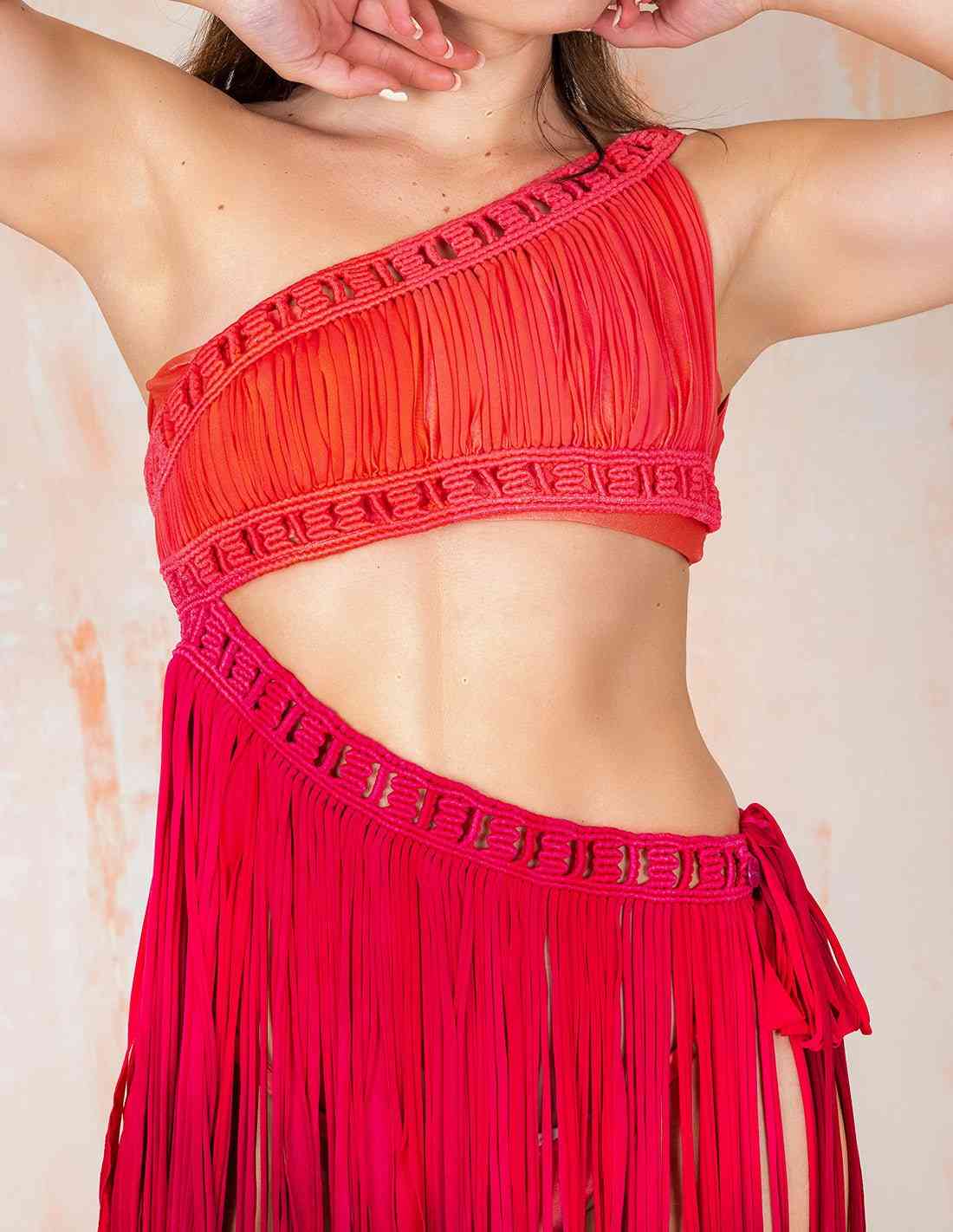 Vestido Jony Fucsia - Entreaguas Wearable Art