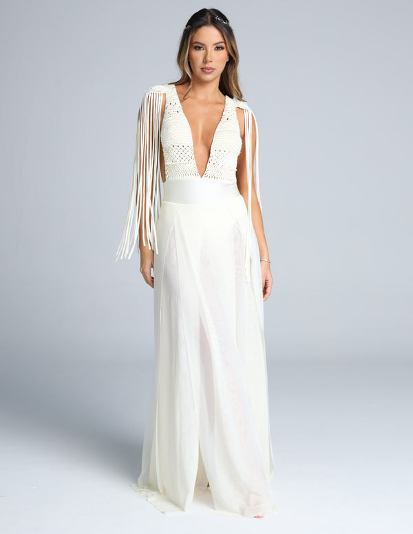 Vestido Umbra Marfil