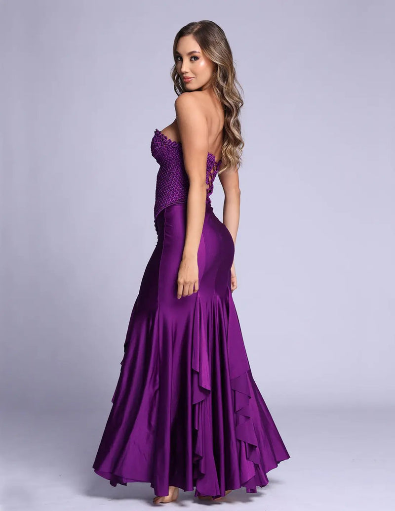 Outfit: Crop Top Allure & Falda Siren Purpura