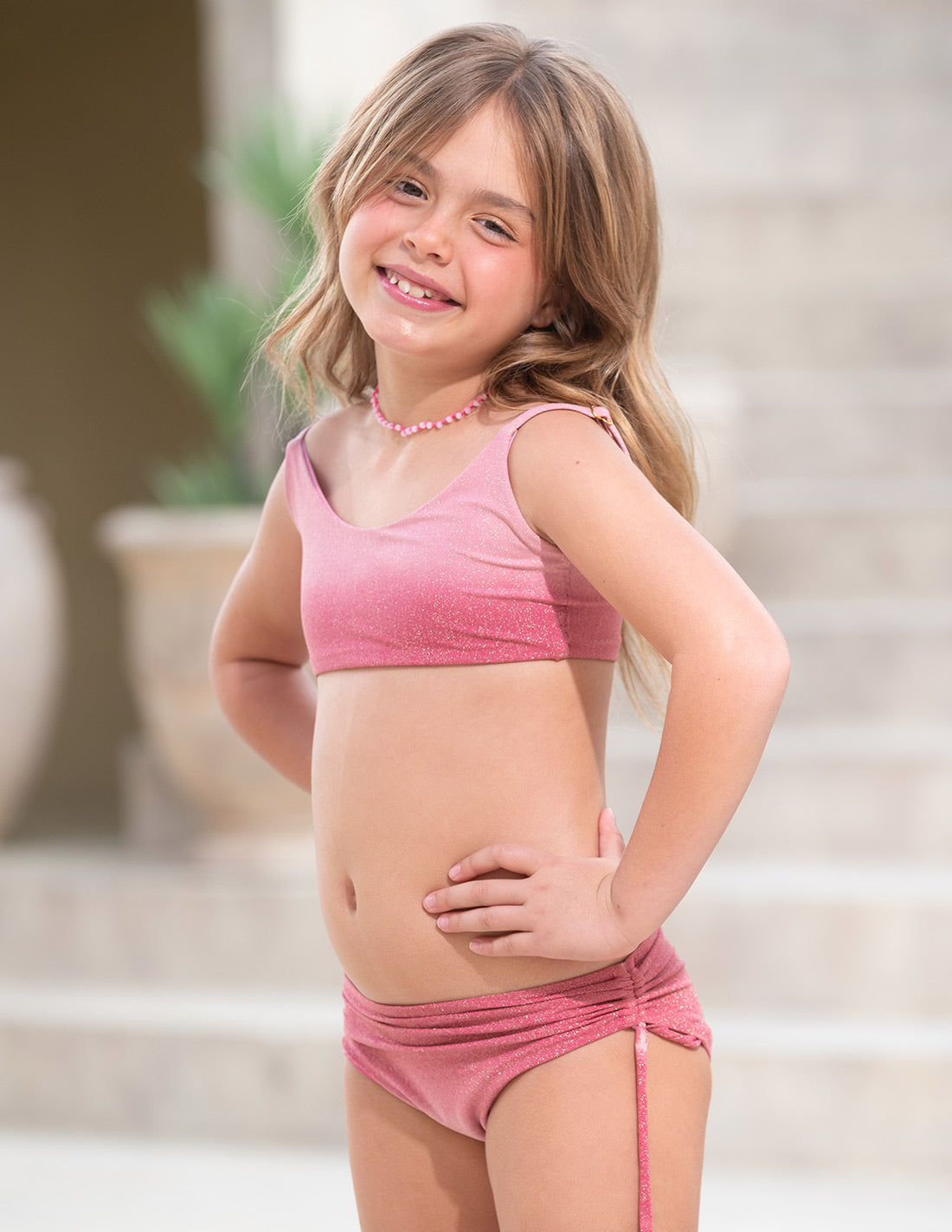 Set Bikini Top & Panty Skyflare Faded Rose