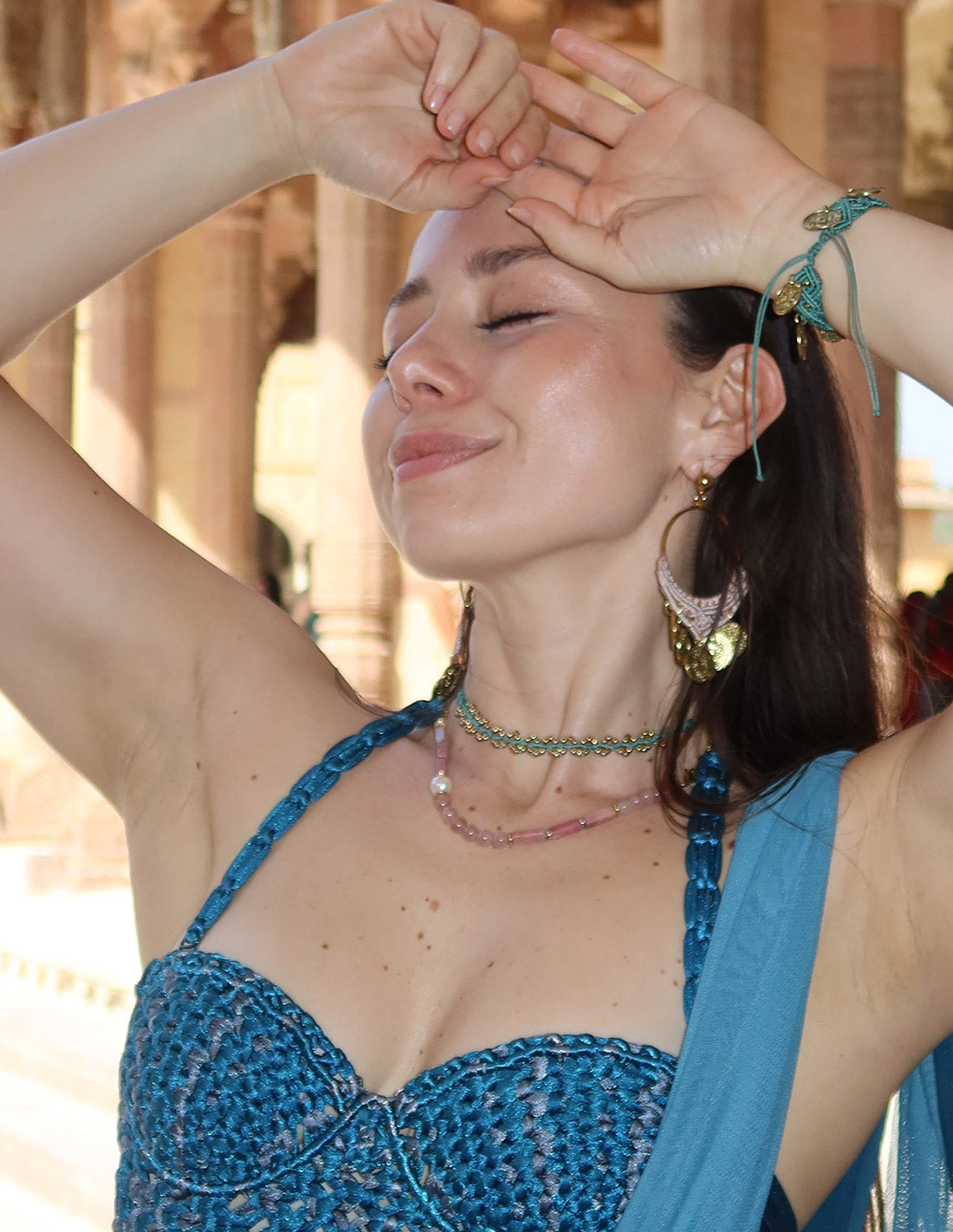 Collar Lalita Cuarzo Cherry+ Pink