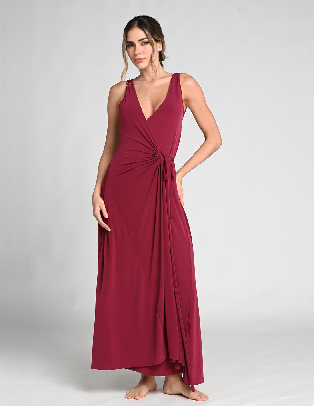 Vestido Soot Vino Tinto. Vestido Color Vino Tinto