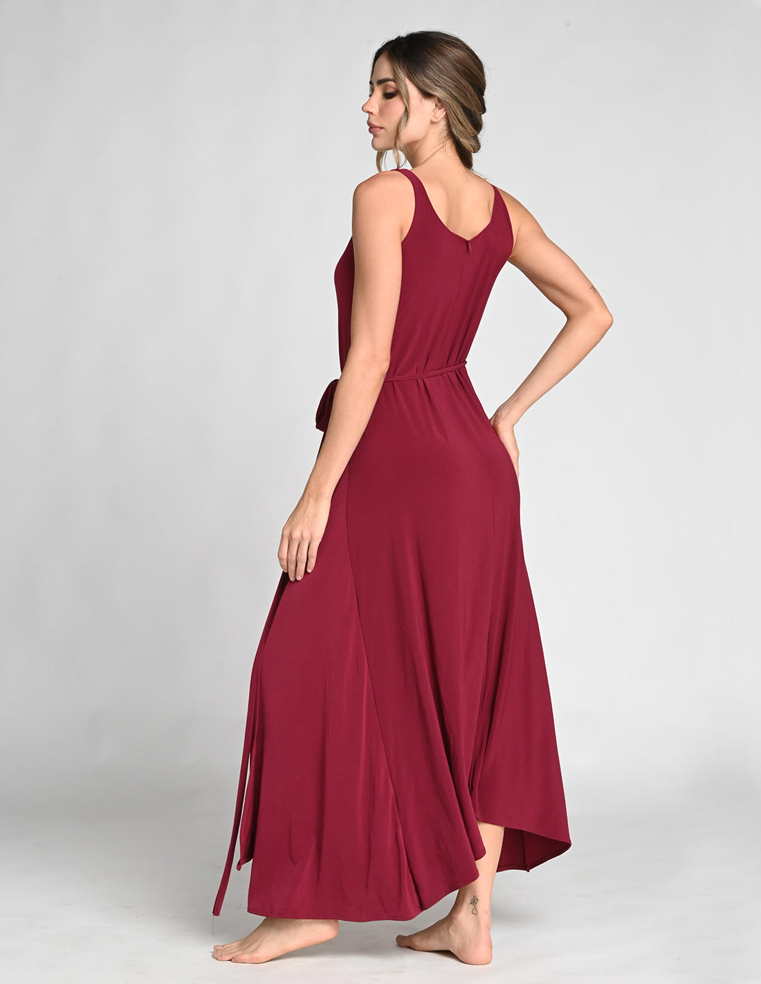 Vestido Soot Vino Tinto. Vestido Color Vino Tinto