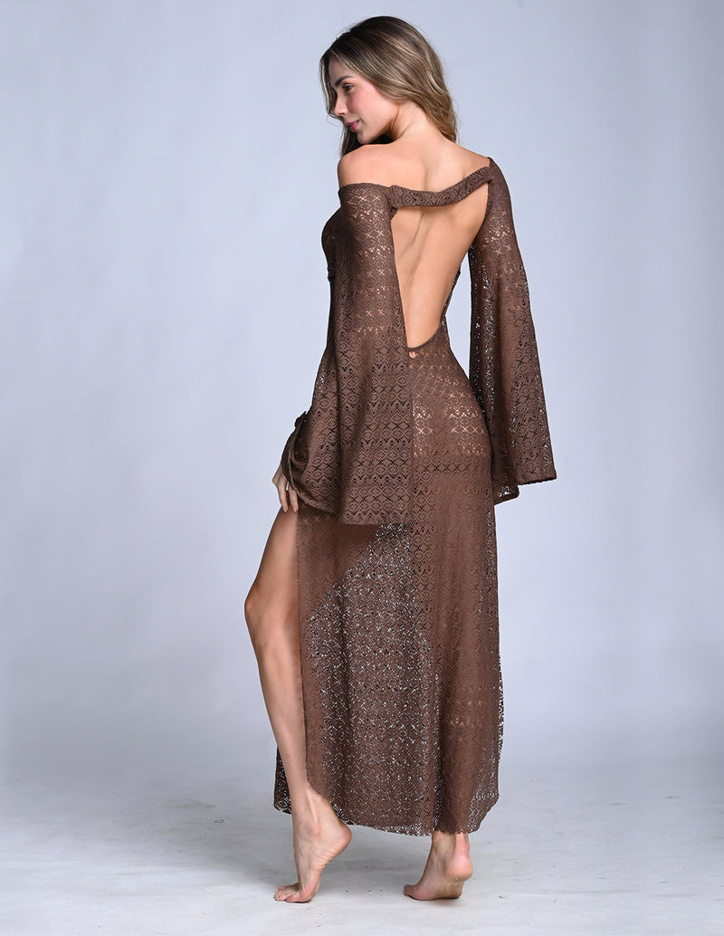 Vestido Sorell Brown. Vestido Color Brown