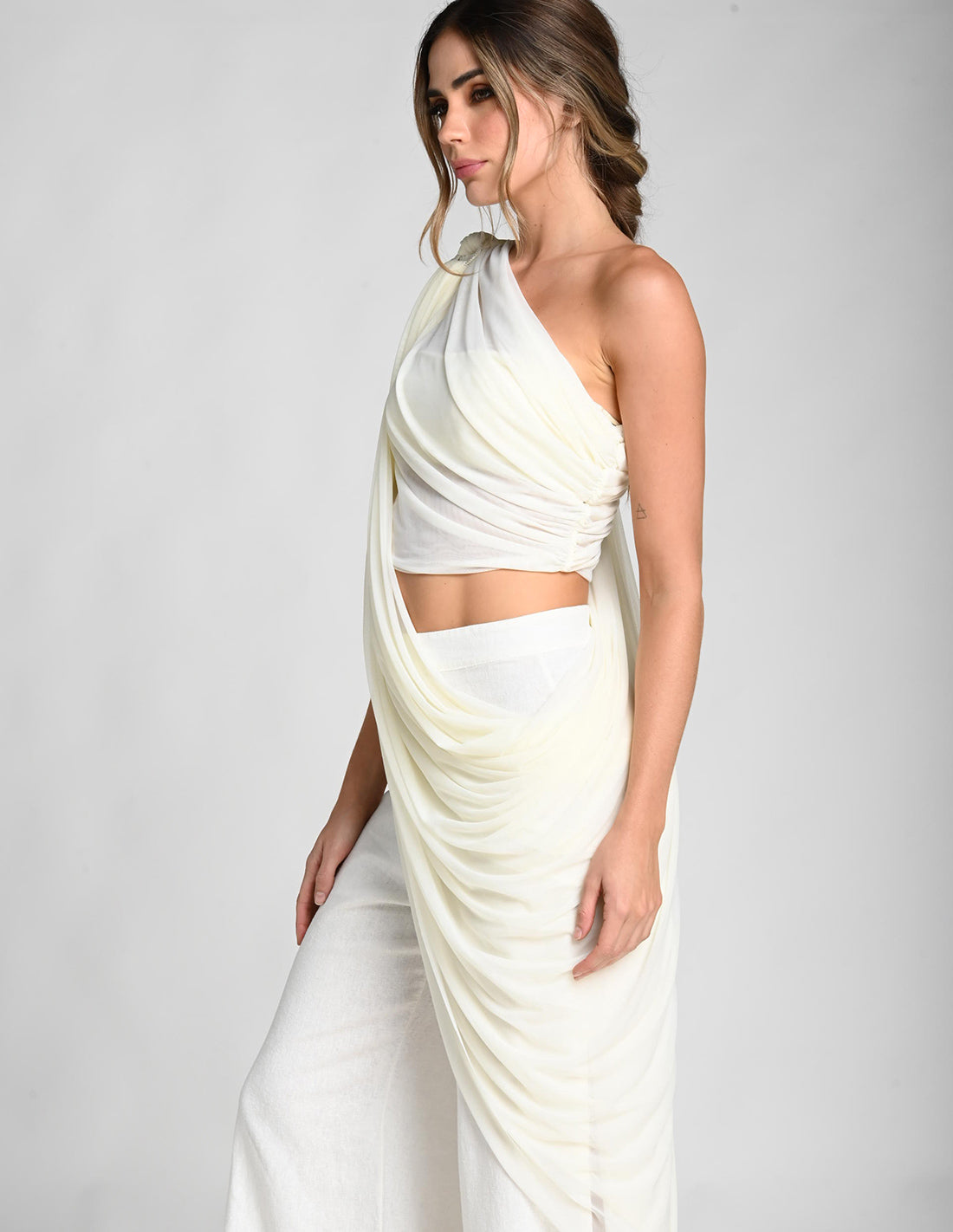 Pashmina Prana Marfil. Pashmina Color Marfil