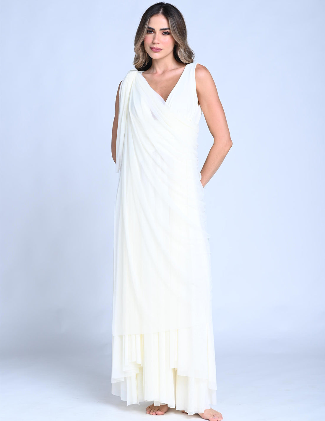 Pashmina Prana Marfil. Pashmina Color Marfil