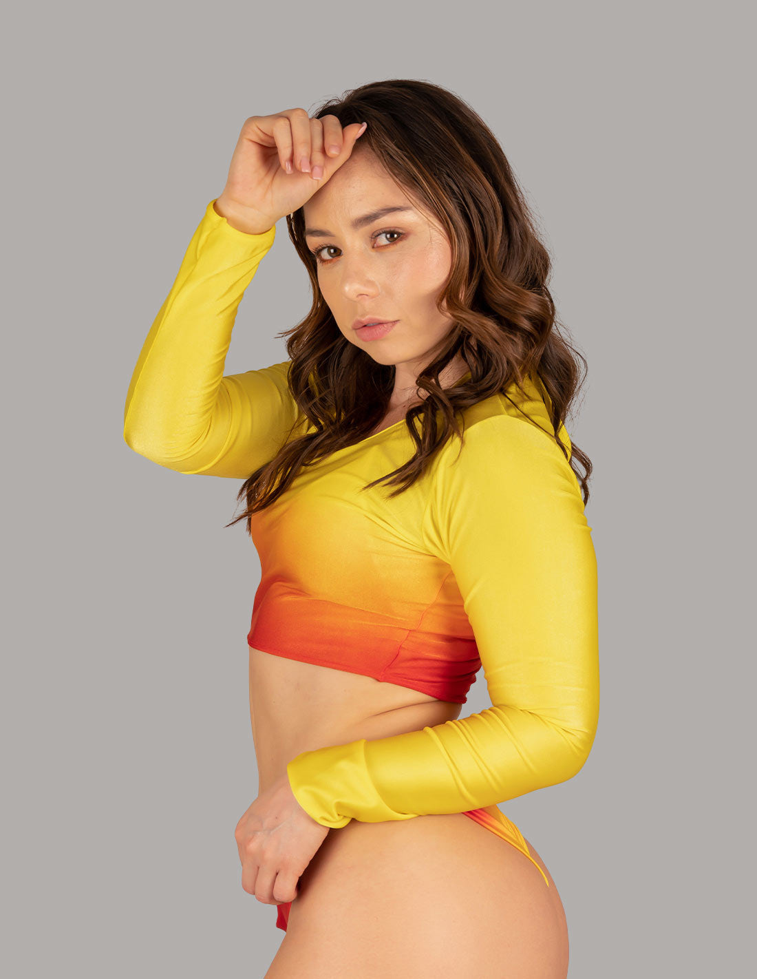 Crop Top Marina Yellow + Orange + Red