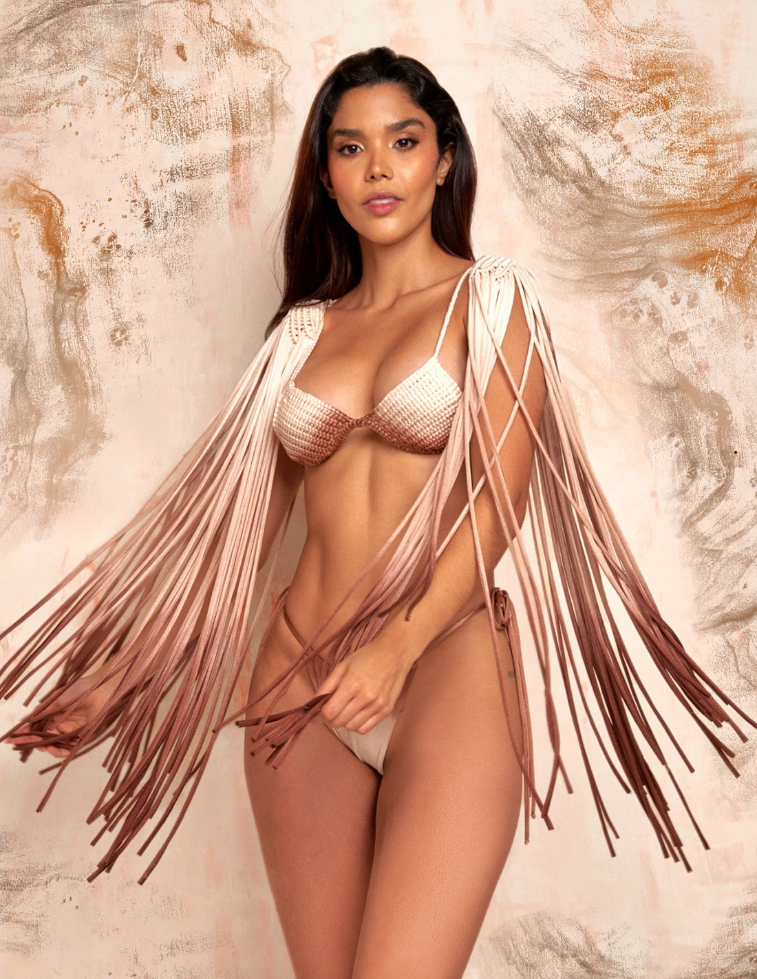 Hombreras Rain Faded Vanilla + Nude + Brown