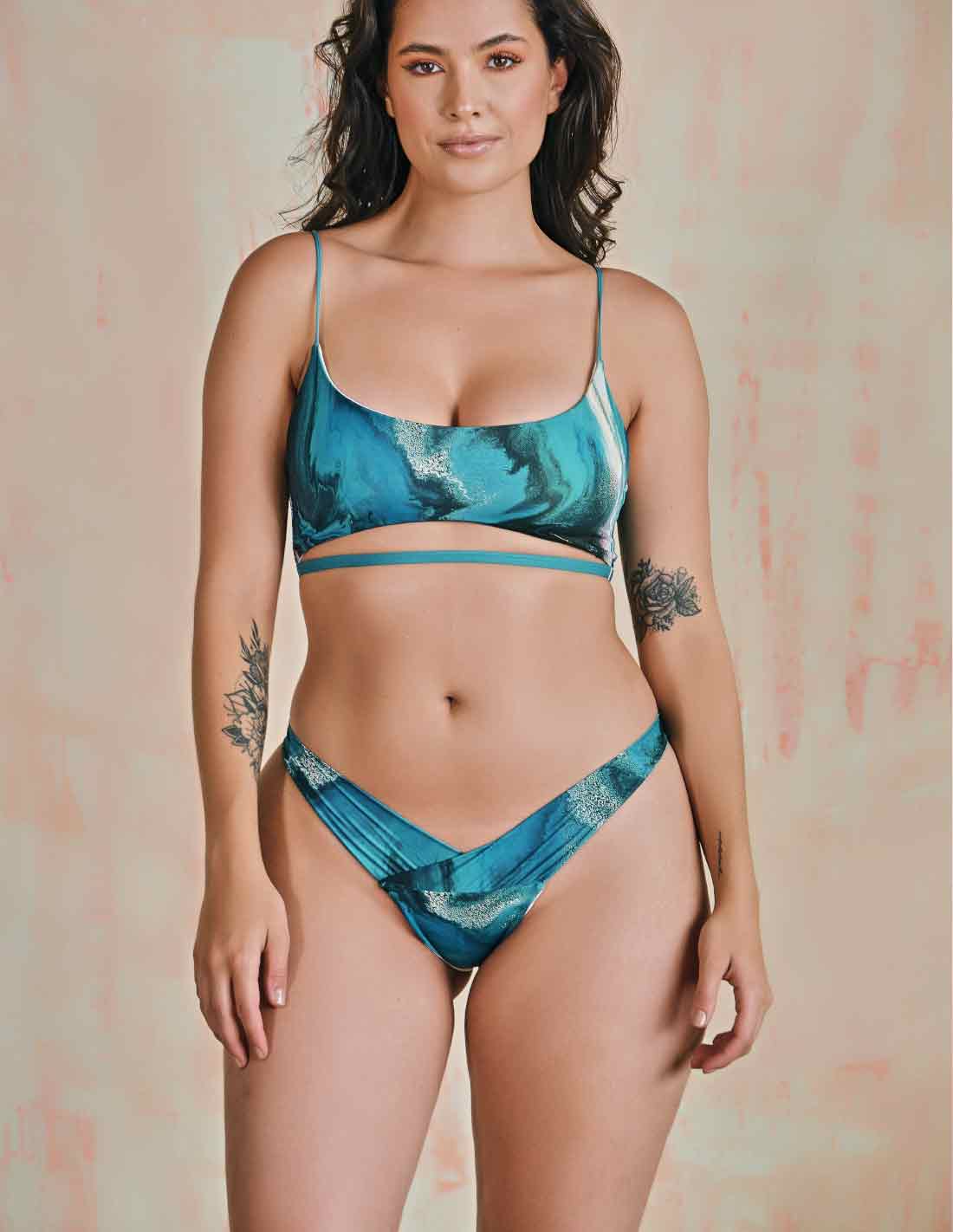 Panty Crux Atacama. Panty De Bikini Color Atacama. Entreaguas