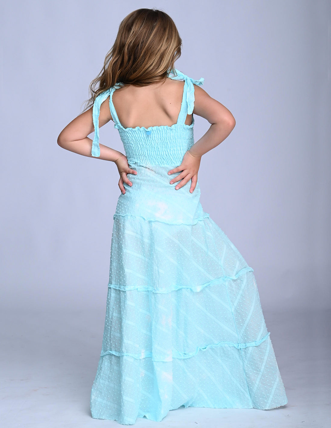 Vestido Reeva Spotted Turquoise
