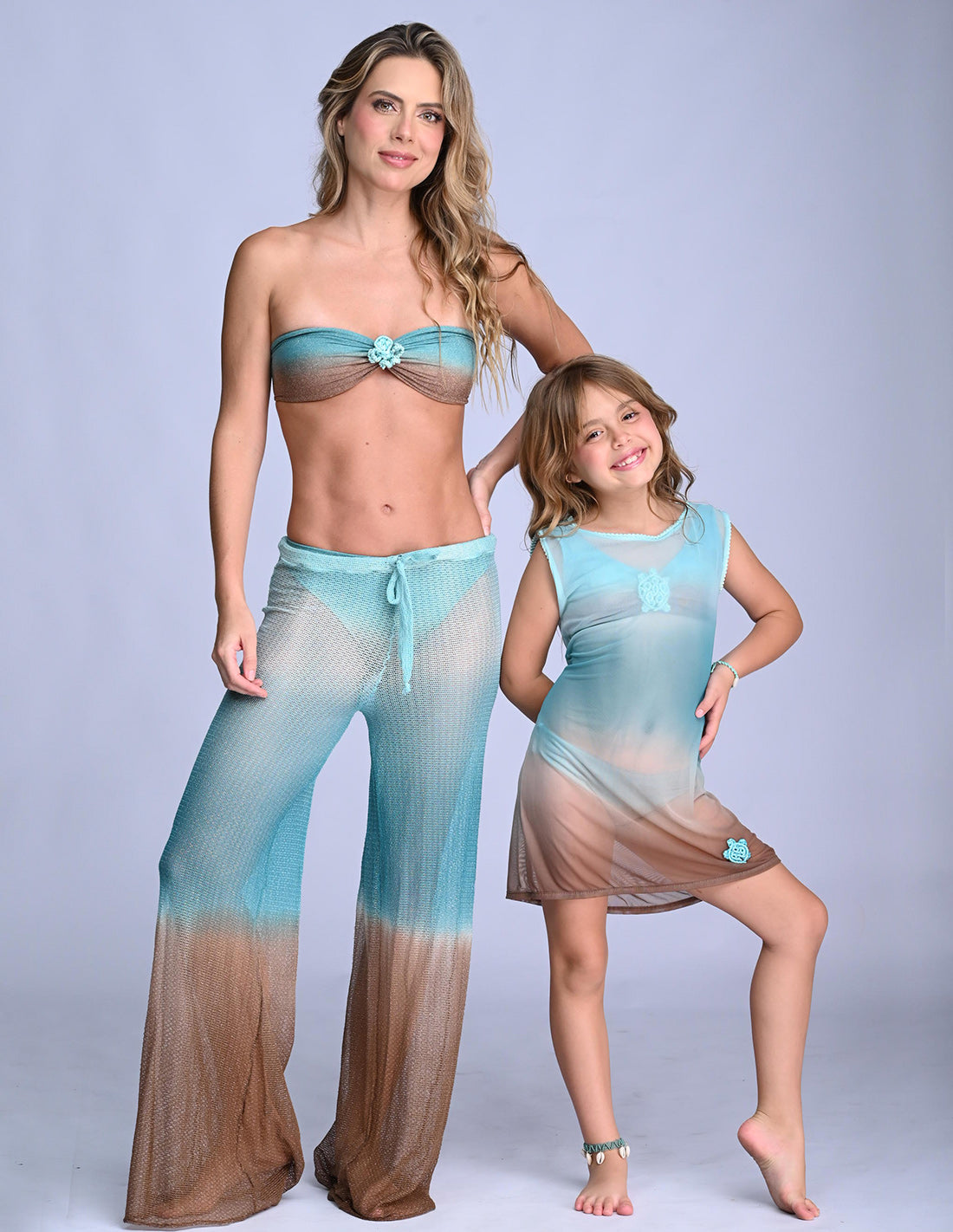 Pantalón Rail Opal Green + Browm. Pantalón Teñido A Mano Color Opal Green + Browm
