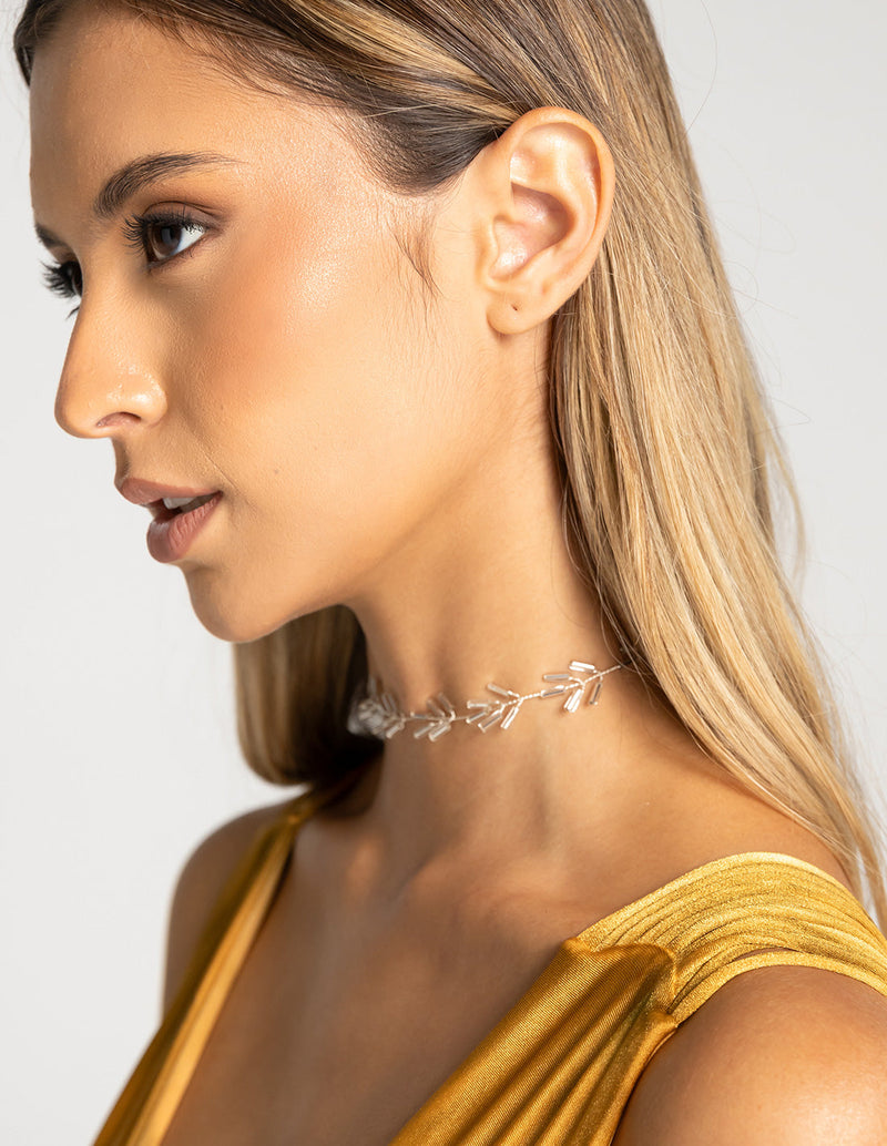 Choker Nyssa Silver. Choker Color Silver
