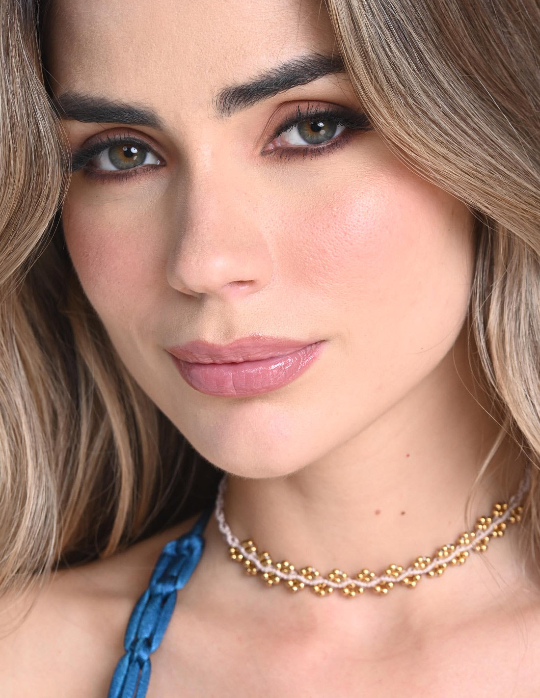 Choker Nayara Pink Rose. Choker Color Pink Rose