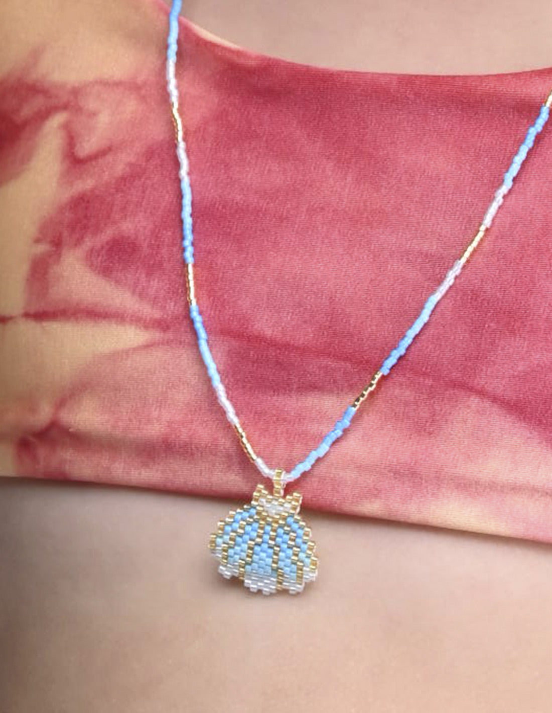 Collar Caria Blue Sky. Collar Color Blue Sky