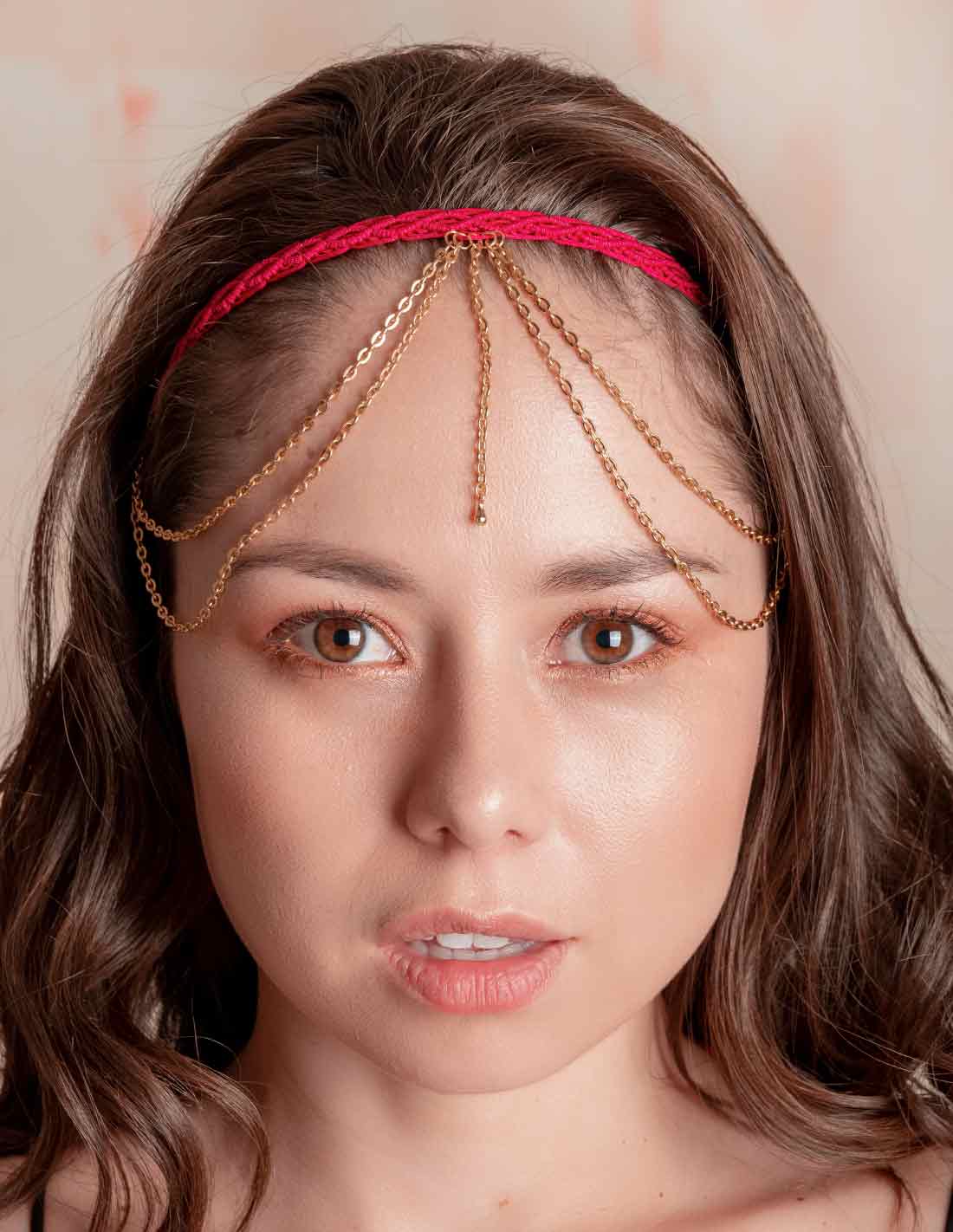 Choker-Liguero Corteza Fucsia