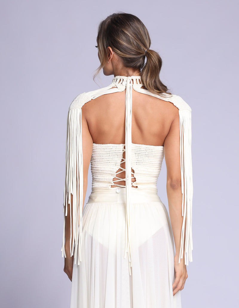 Cuello Warrior Marfil