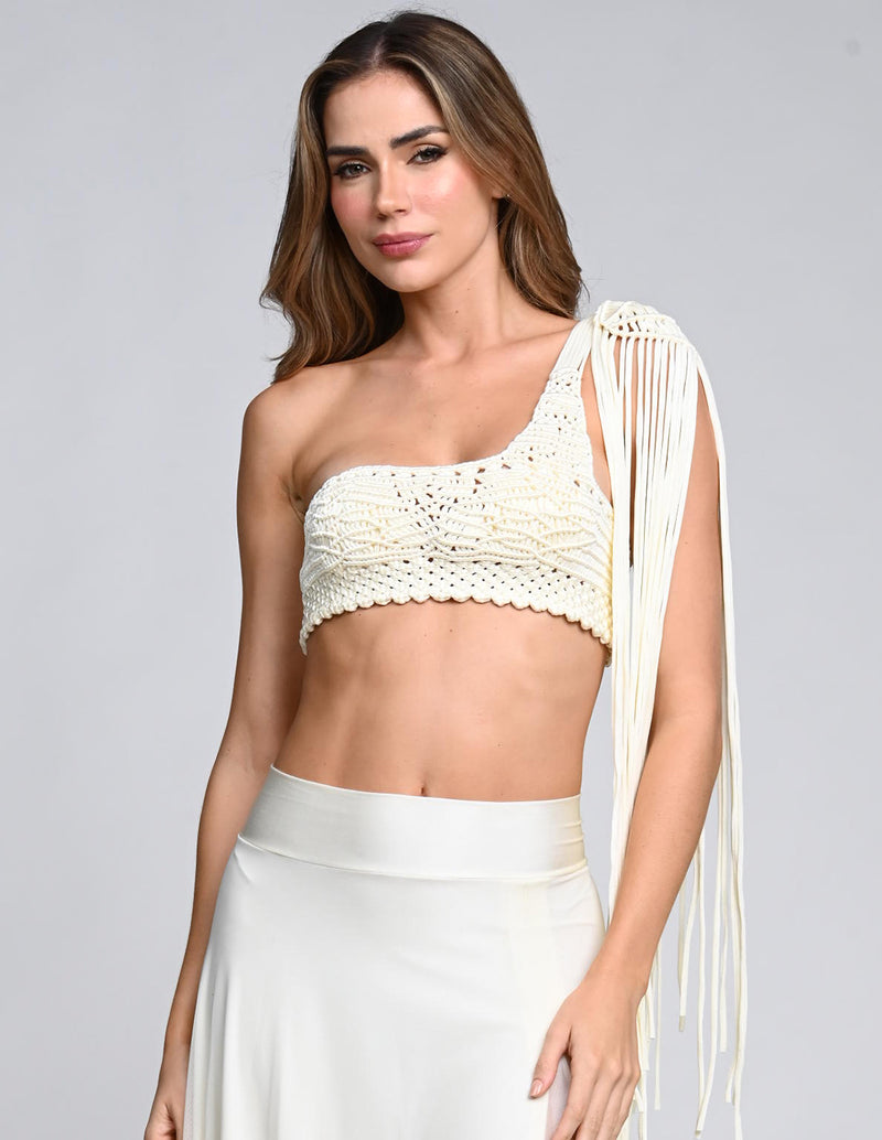 Crop Top Unlates Marfil