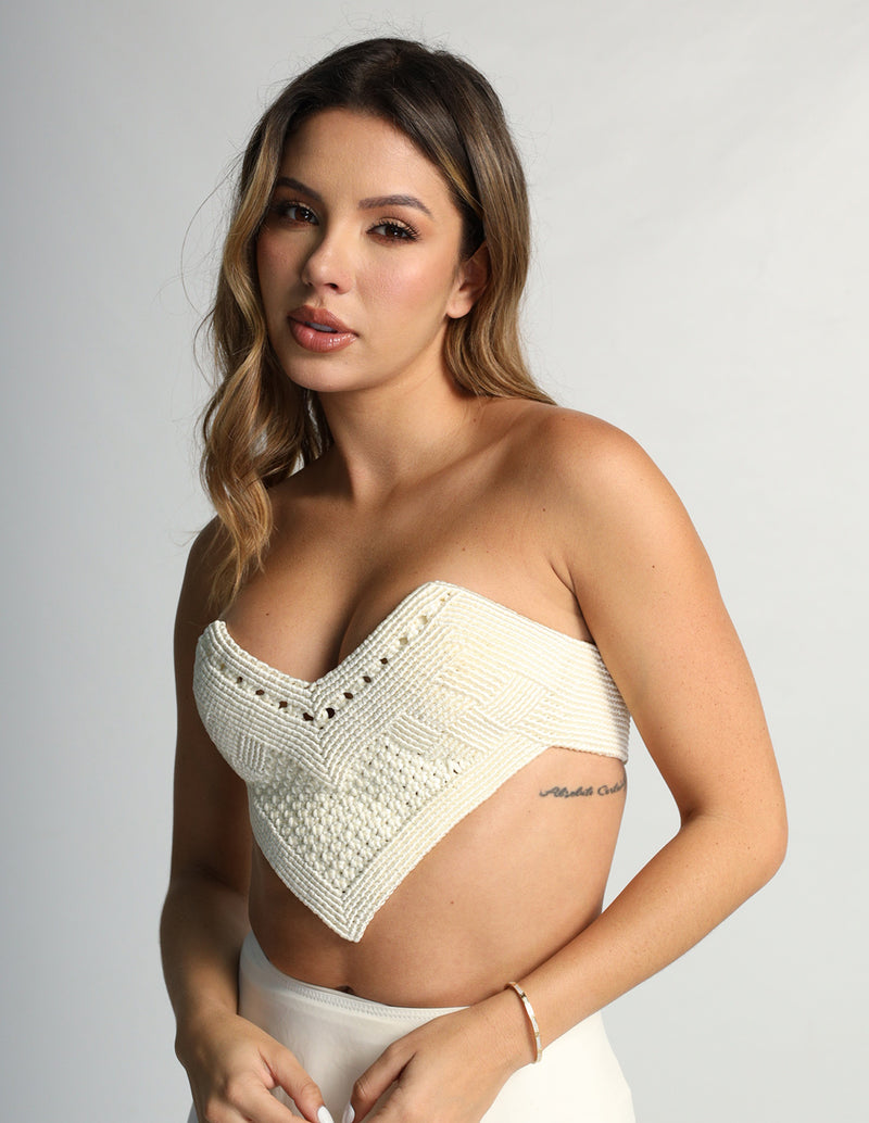 Crop Top Pikoe Marfil