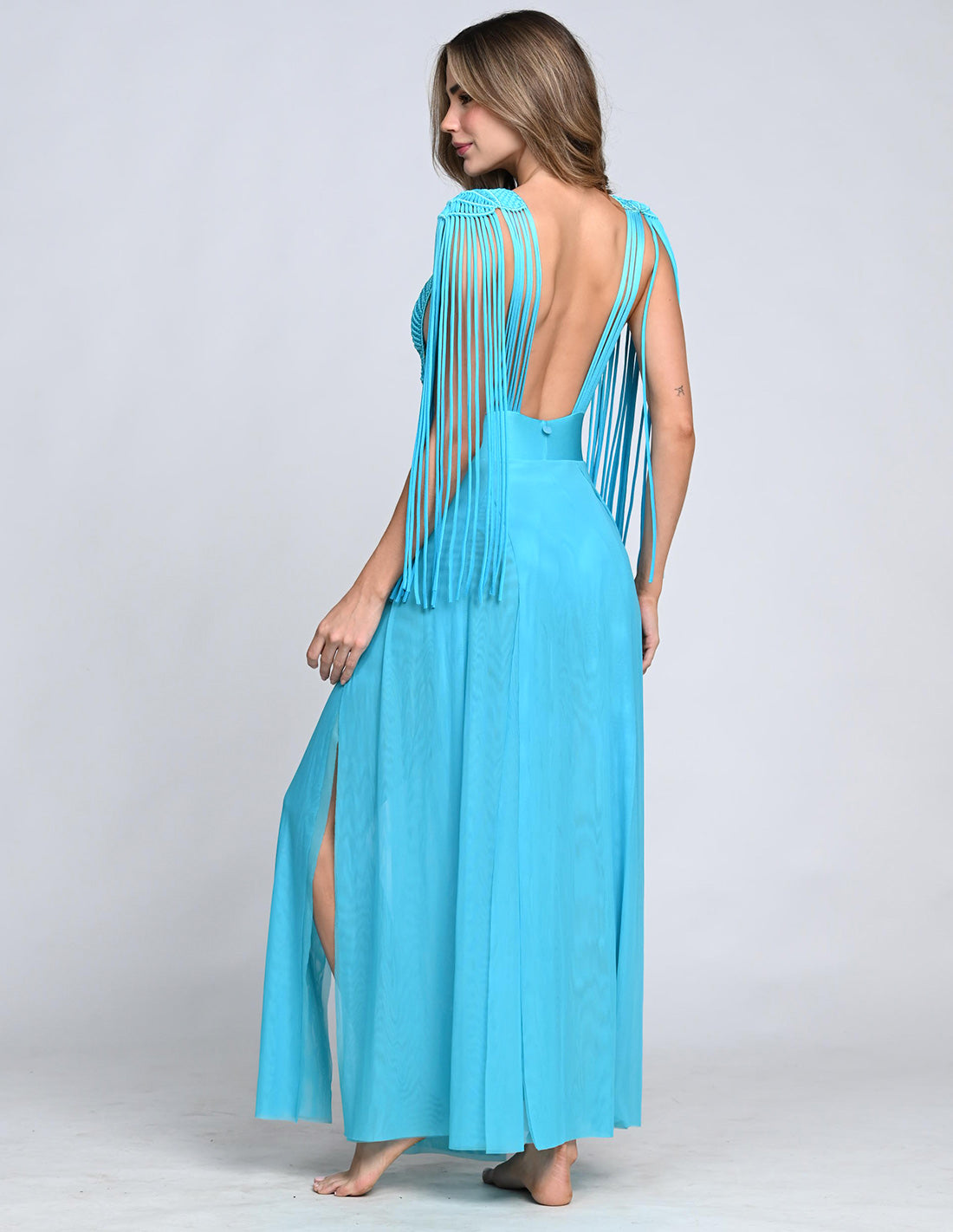 Vestido Umbra Faded Sky Blue