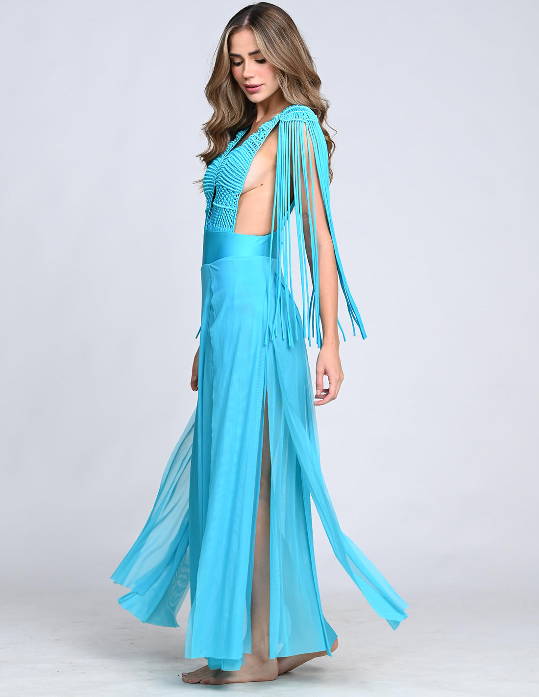 Vestido Umbra Faded Sky Blue