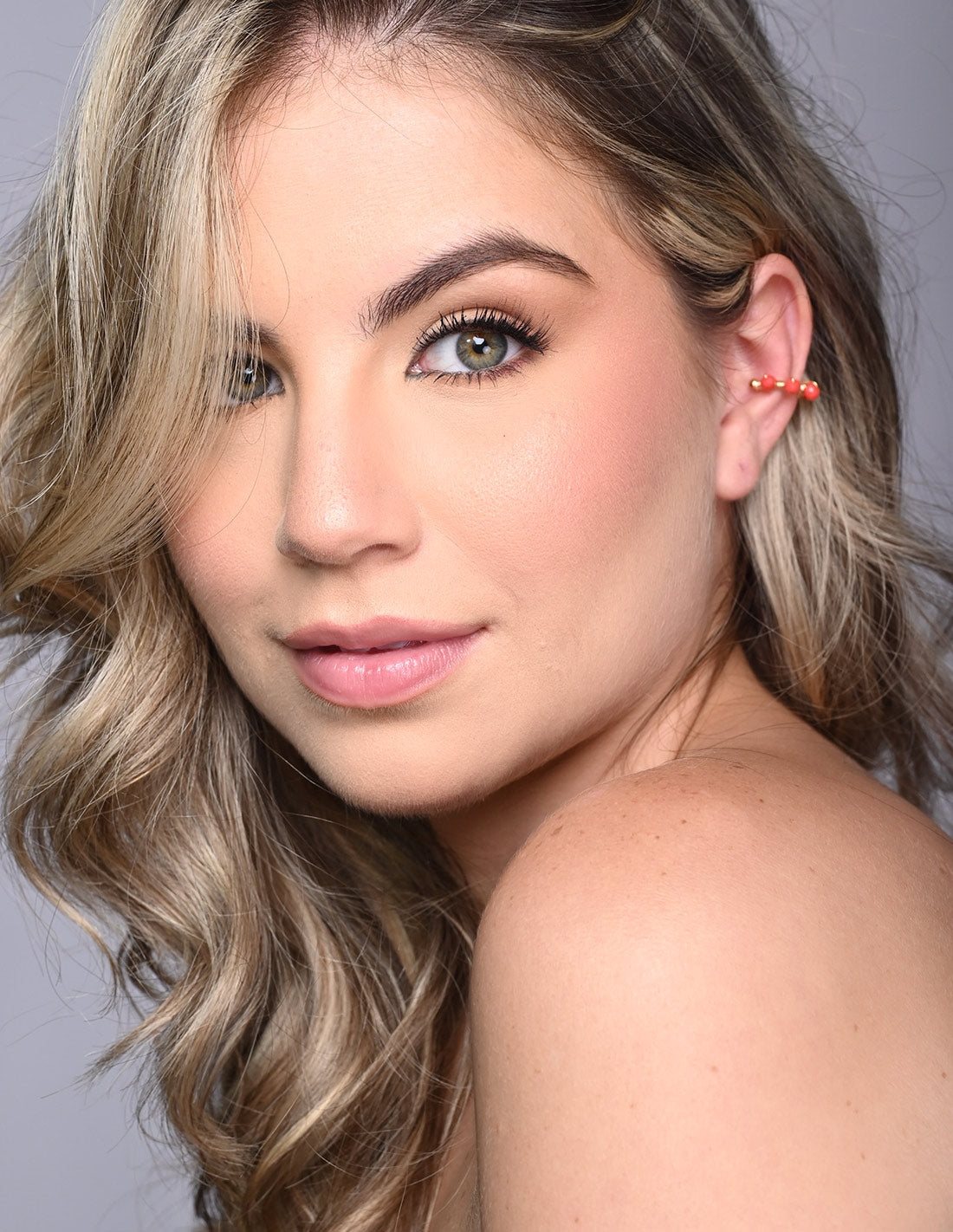 Ear Cuff Jazmin Coral