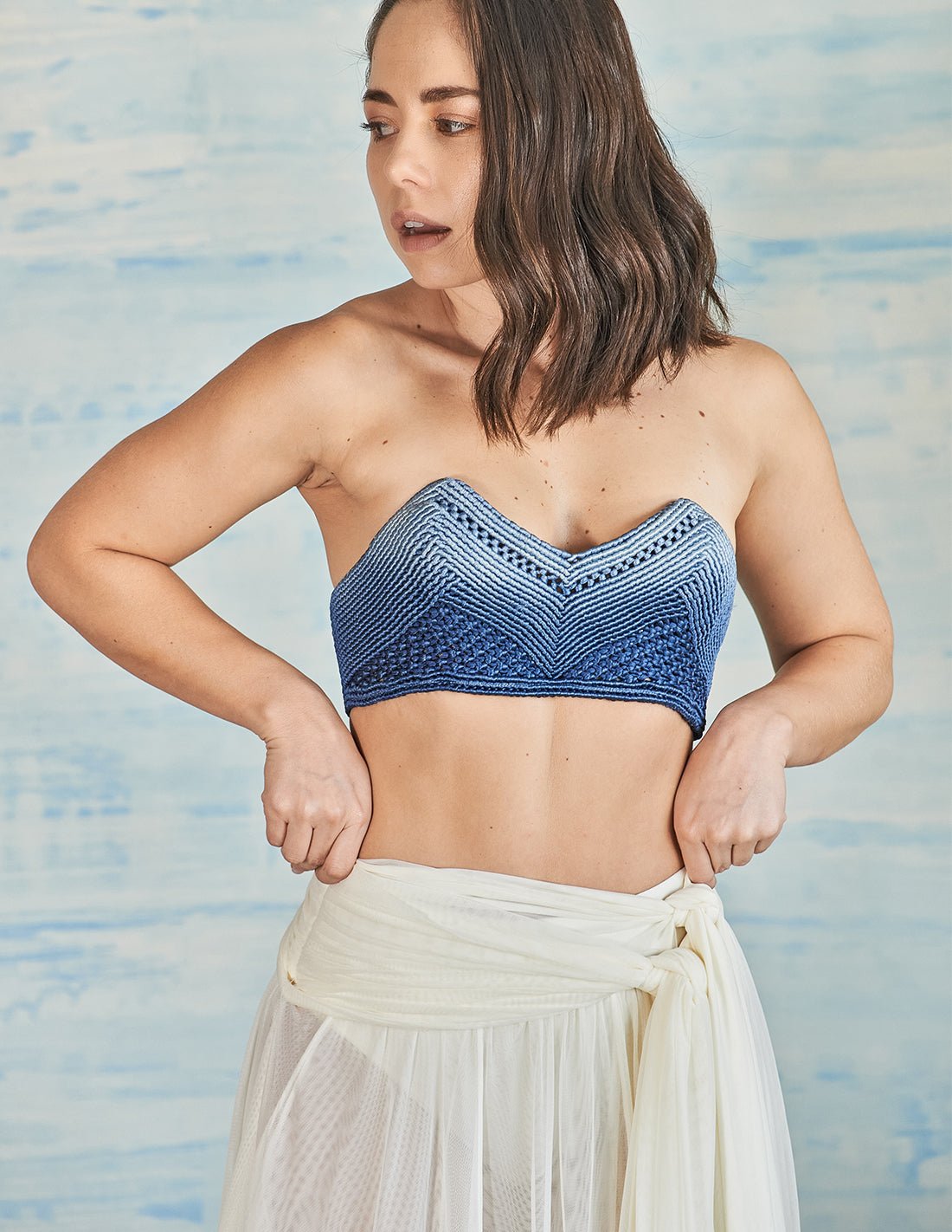 Crop Top Vento Deep Blue