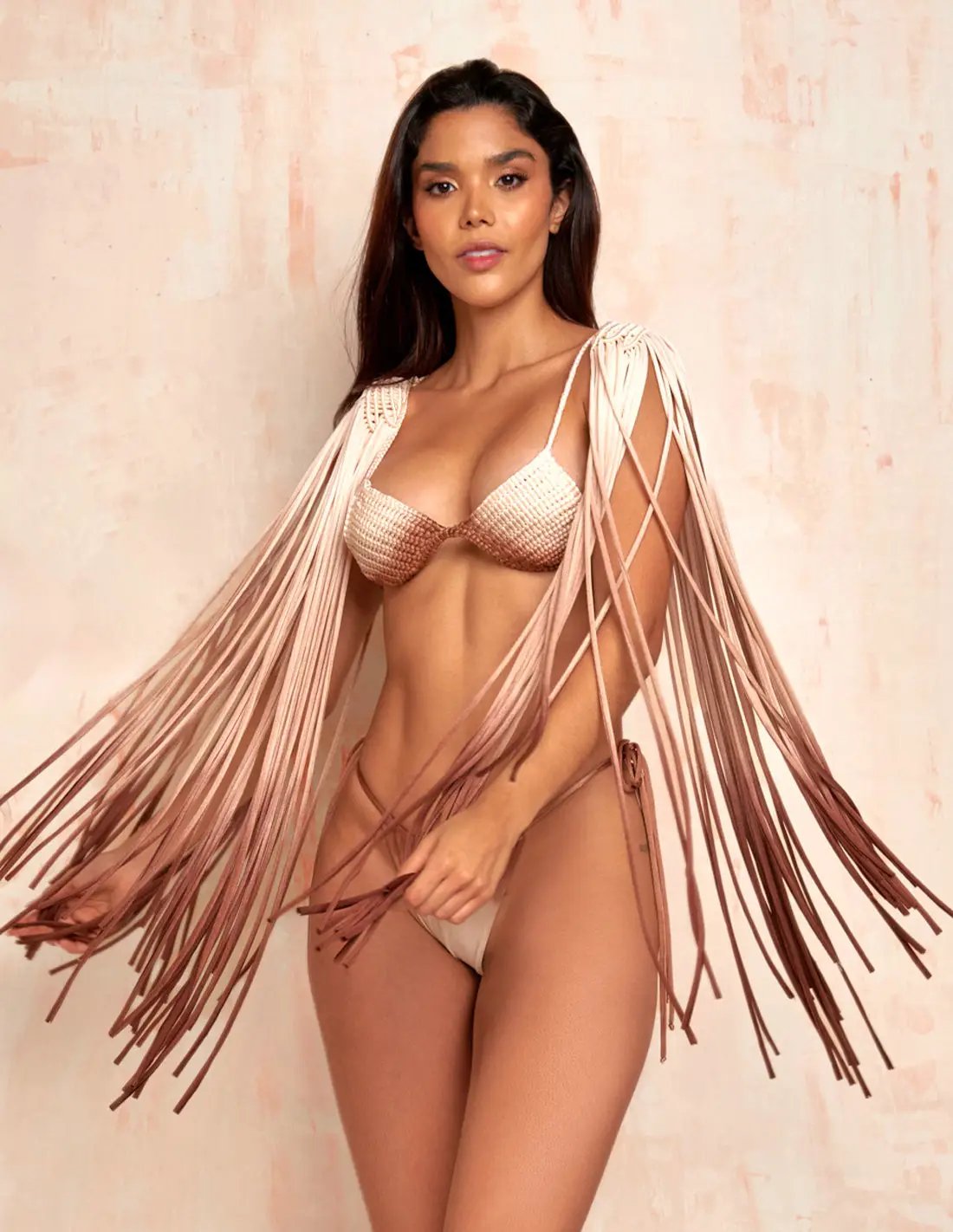 Hombreras Rain Faded Vanilla + Nude + Brown