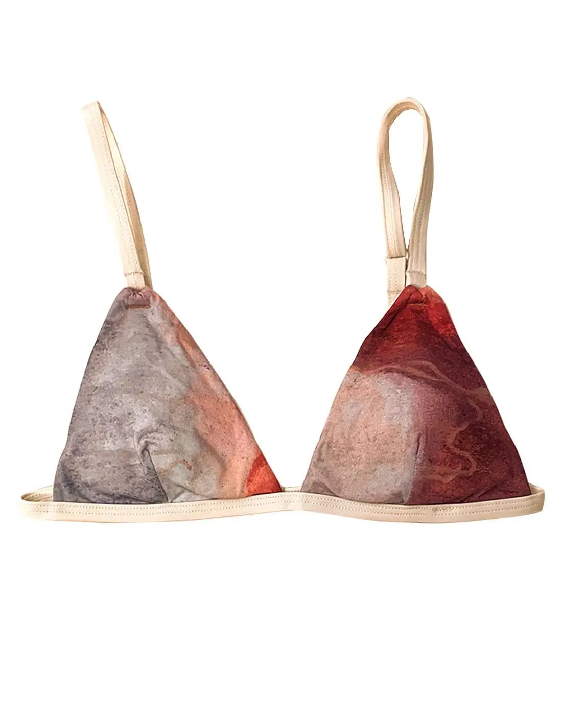 Top 3 Oaxaca Atardecer. Bikini Top Triagular Color Oaxaca Atardecer. Entreaguas