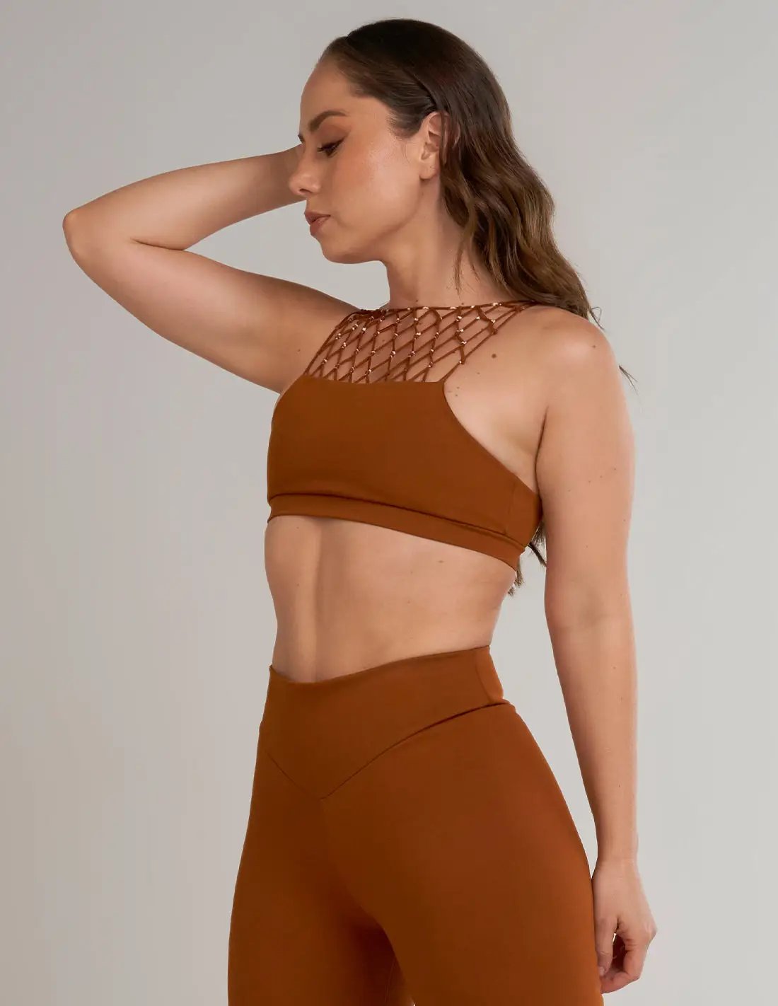 Woven Top Halo Ochre