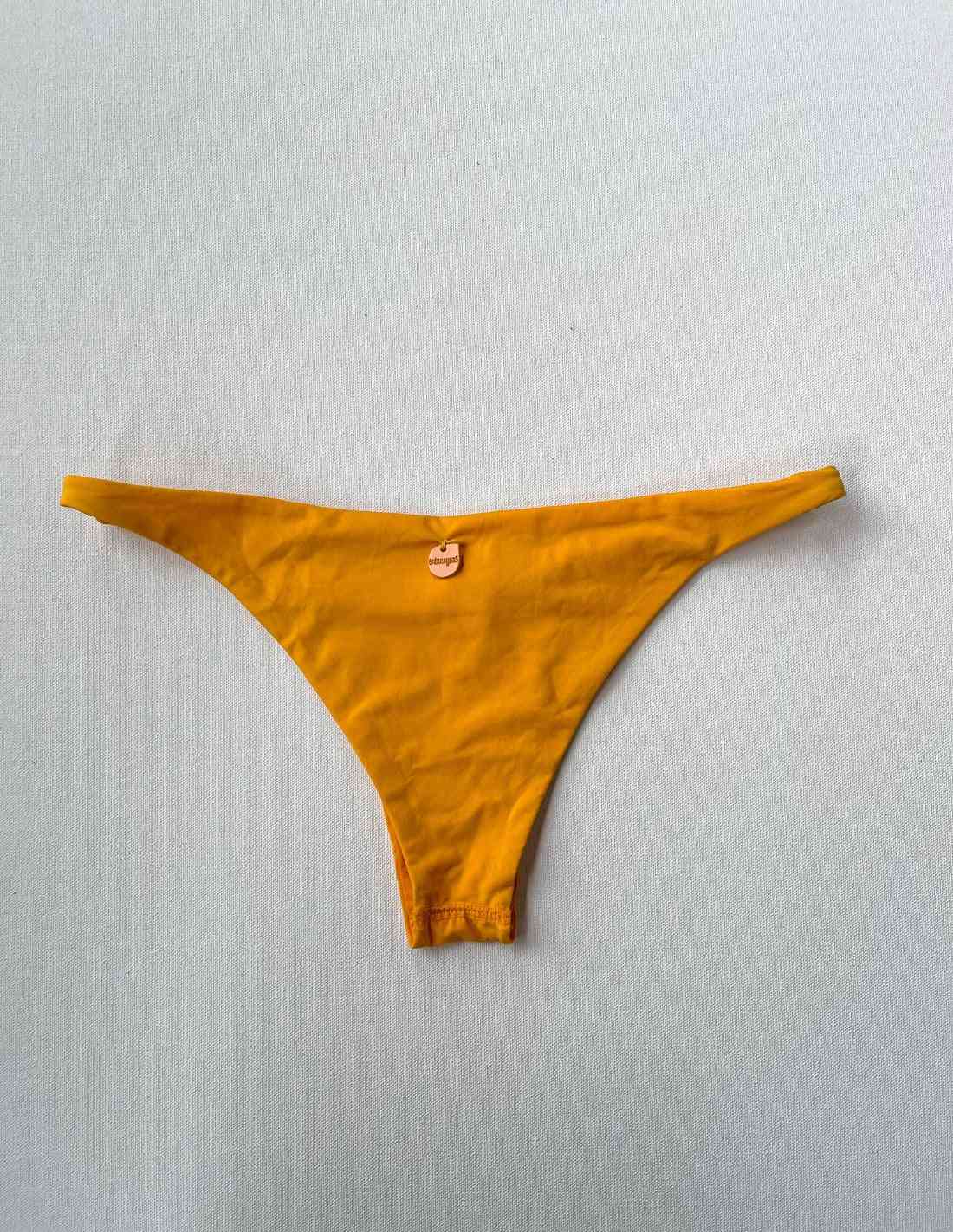 Panty 2 Mostaza. Panty De Bikini Color Mostaza. Entreaguas