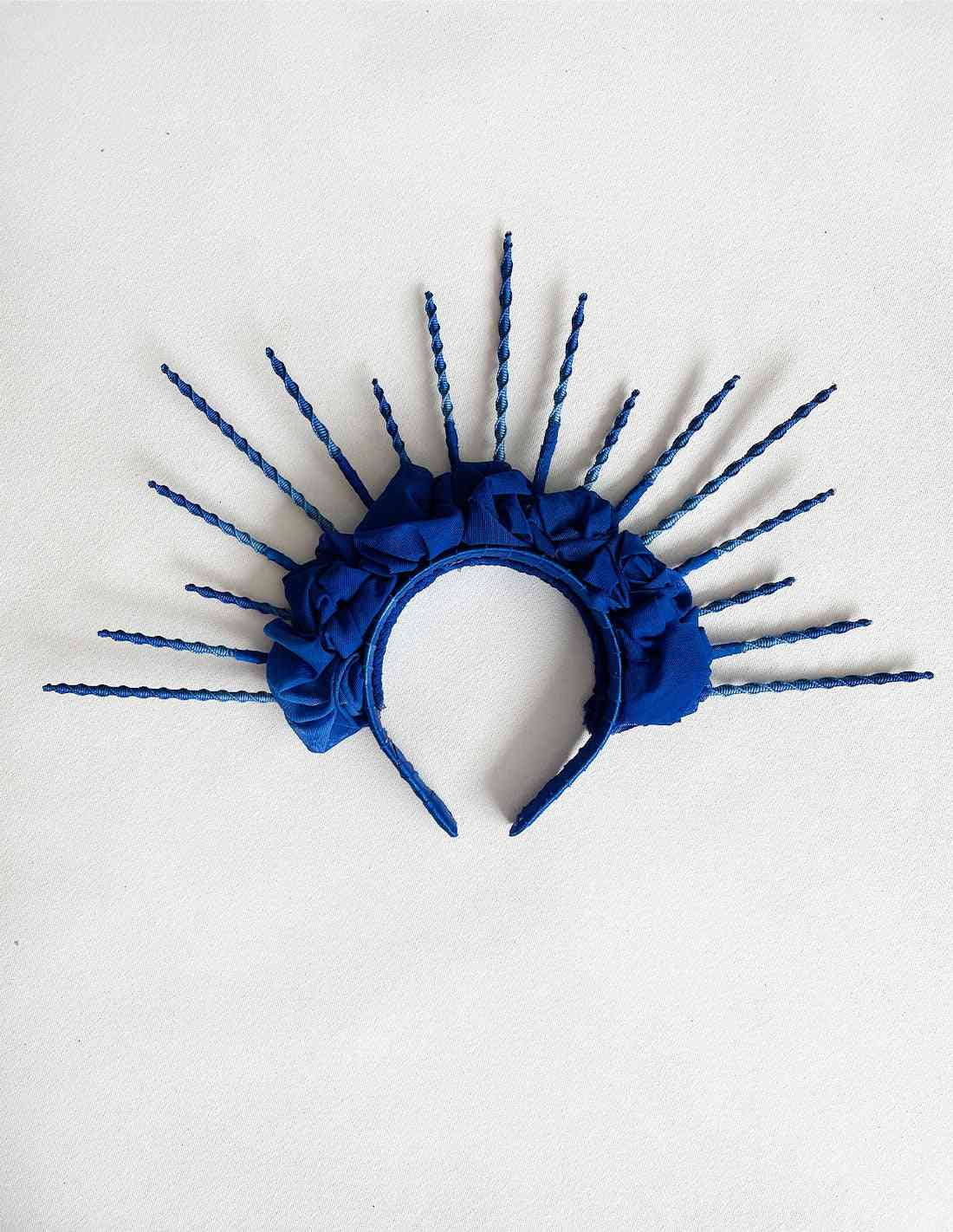 Corona Sirenita Azul Rey - Entreaguas Wearable Art