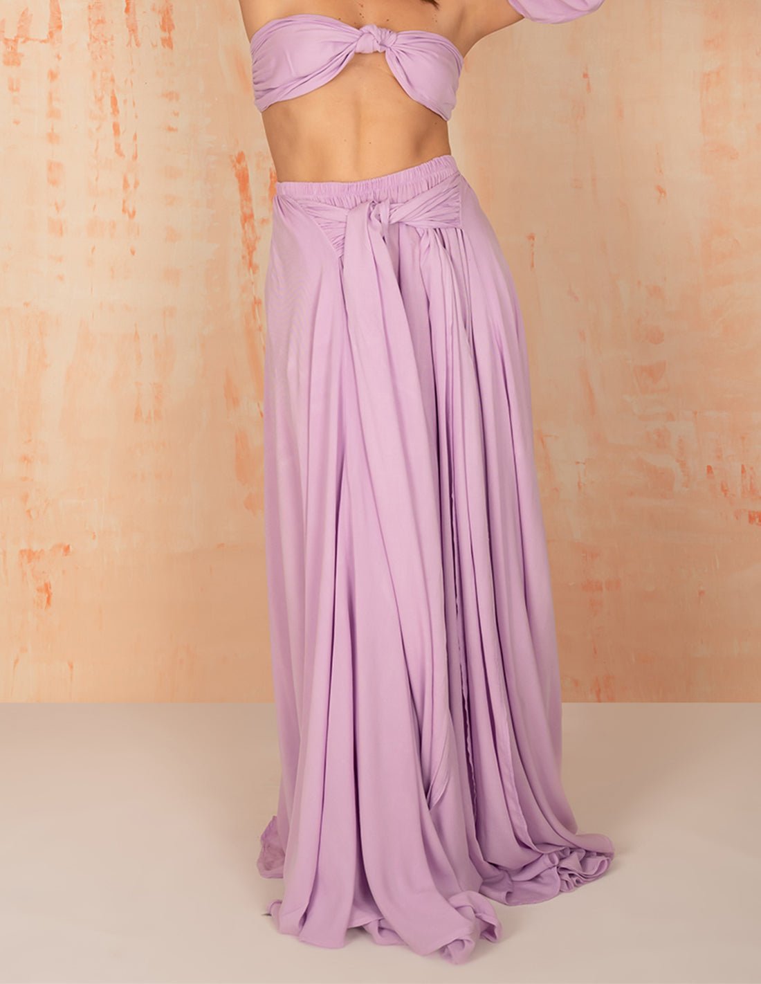 Falda Waterfall Mind Purple - Entreaguas Wearable Art