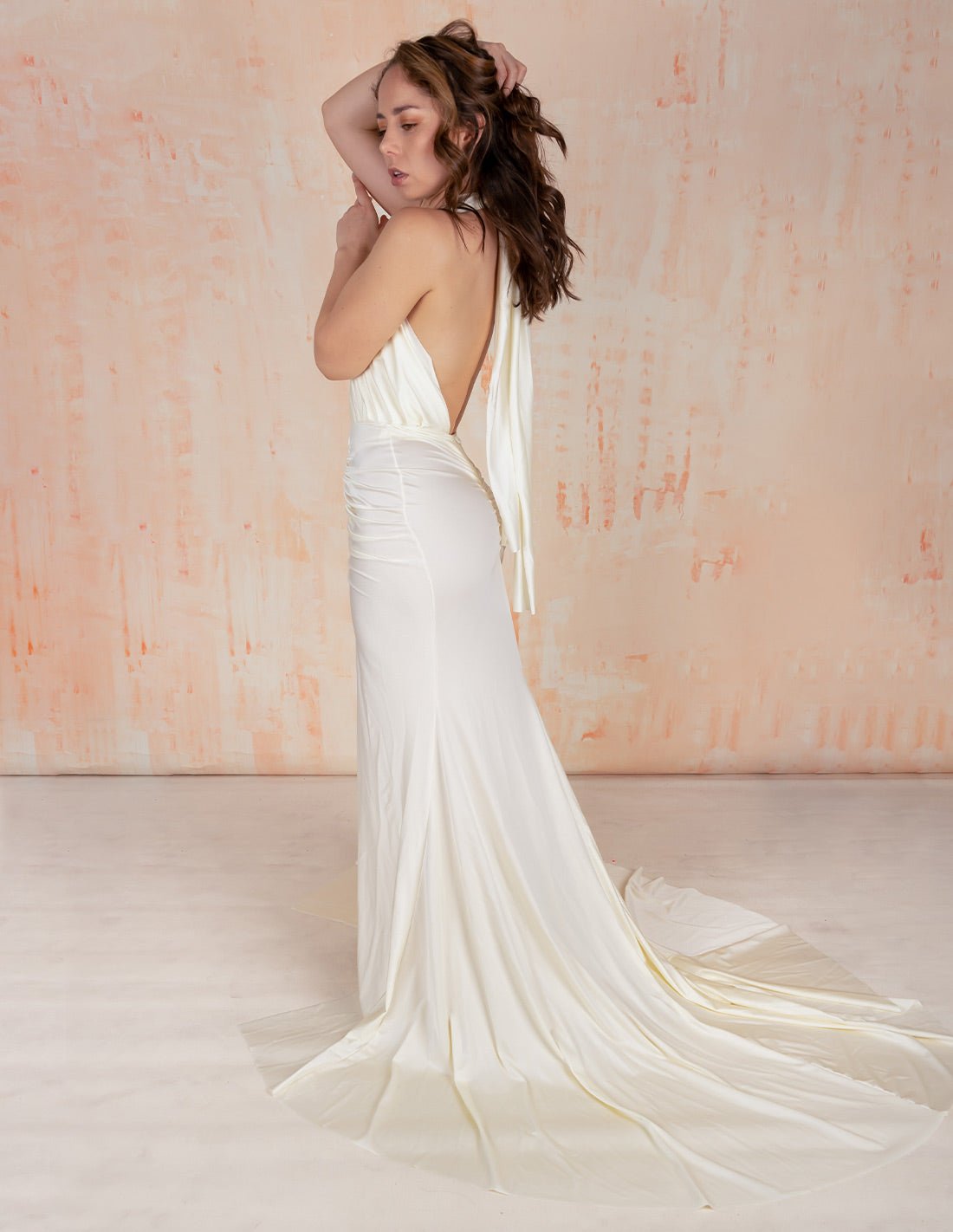 Vestido Dahlia Marfil. Vestido Color Marfil. Entreaguas